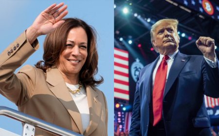 Leadership Showdown: Trump and Harris Battle for the Future