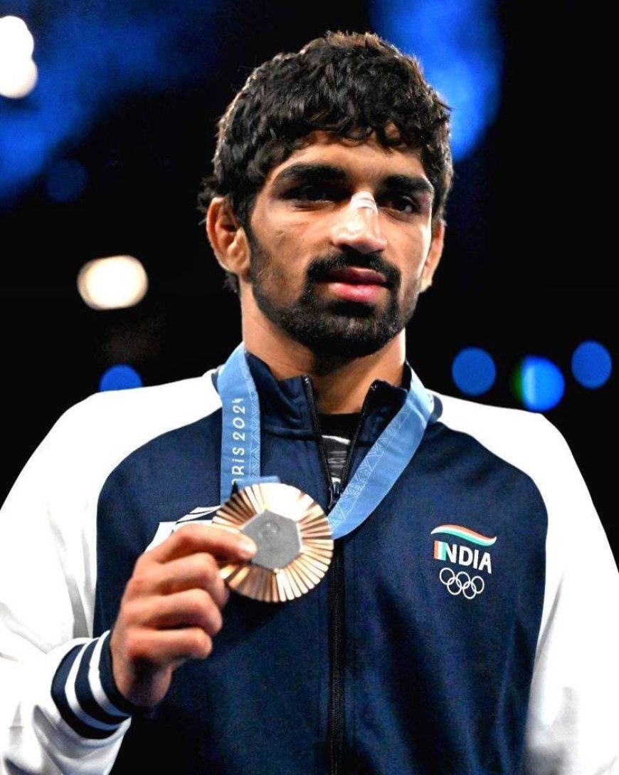 Sehrawat Secures Bronze in Paris: India's Wrestling Star Shines at 2024 Olympics