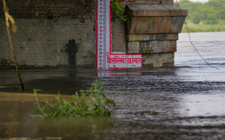 Flood Alert: River crosses warning level in Delhi, low-lying areas on high alert.
