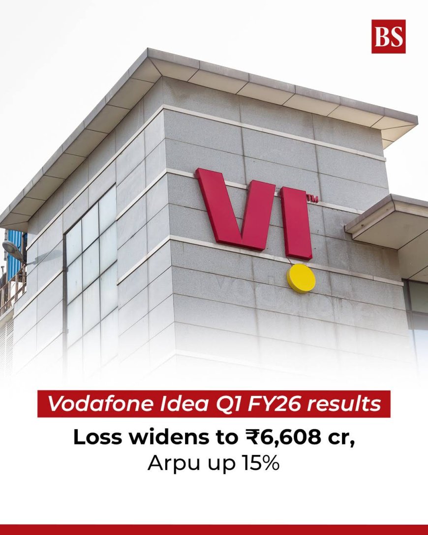 Vodafone Idea Shares in Focus as Q1 Loss Widens to Rs 6,608 Crore