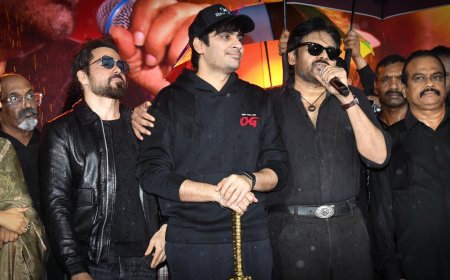 Pawan Kalyan's OG Pre-Release Concert Attracts 40,000 Fans Amid Heavy Rains in Hyderabad