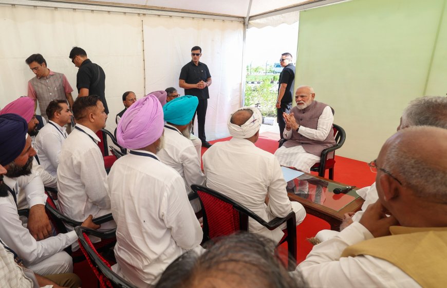 PM Modi Assesses North India Floods, Pledges ₹3,100 Crore Aid