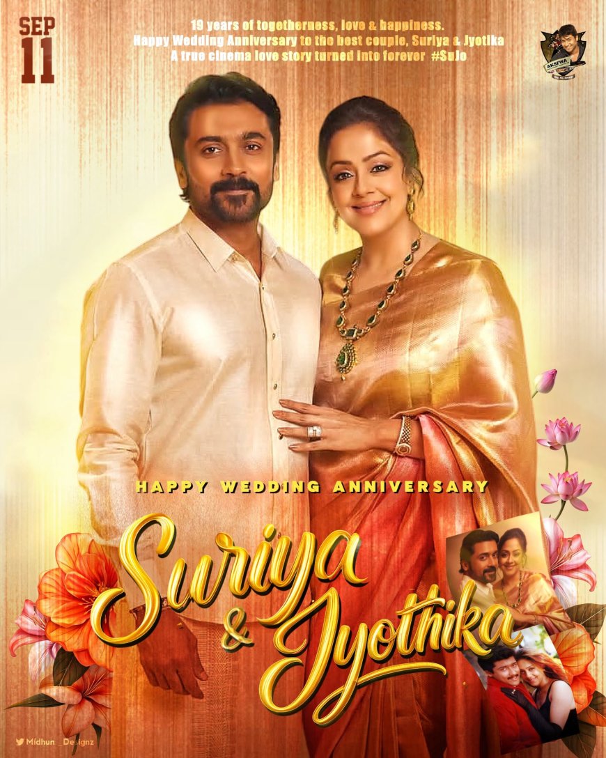 Suriya and Jyotika Mark 19 Years of Timeless Tamil Cinema Romance