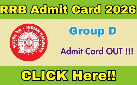 RRB Group D Admit Card 2026 Out Soon: Check Exam Date and Details