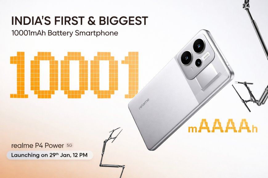 Realme P4 Power 5G Launched in India with 10001mAh Battery Under 25K