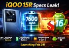 iQOO 15R Leak: 200MP Camera, 7600mAh Battery