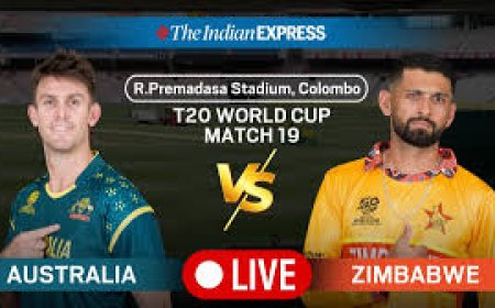 Aus vs Zim Live Score: T20 World Cup 2026 Match Updates