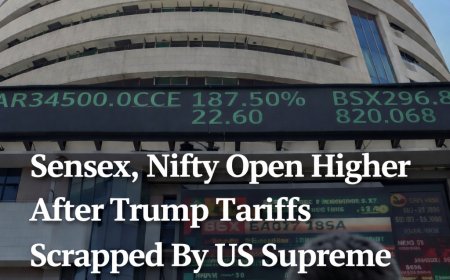 Sensex, Nifty Rise After US Court Scraps Trump Tariffs, Markets Open Higher