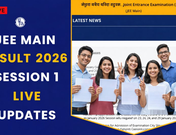 JEE Main Result 2026 Live: Session 1 Scorecard Updates