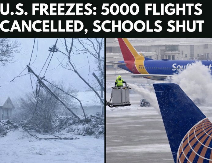 Historic US East Coast Snowstorm Cancels 5,000+ Flights