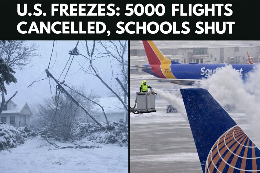 Historic US East Coast Snowstorm Cancels 5,000+ Flights