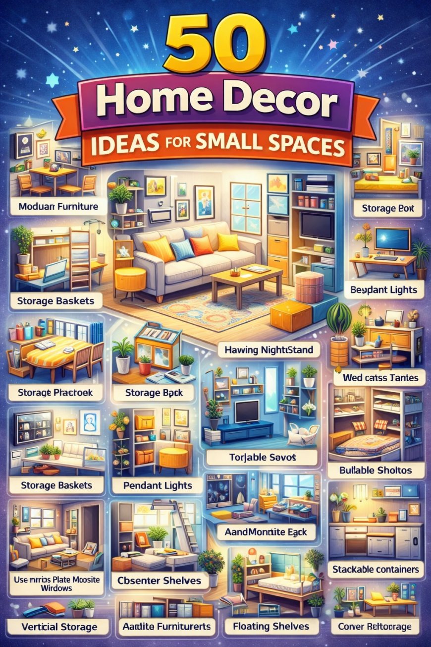 50 Home Decor Ideas for Small Spaces
