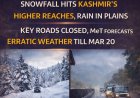 J&K Weather Update: Snowfall, Rain in Kashmir Till Sunday