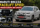 Maruti Brezza Facelift Spied: Bigger Screen, 6MT Update