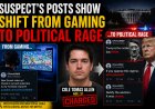 Suspect’s Posts Show Shift from Gaming to Political Rage