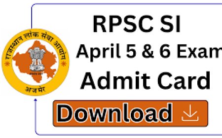 RPSC SI Admit Card 2026 Released: Download Hall Ticket at RPSC