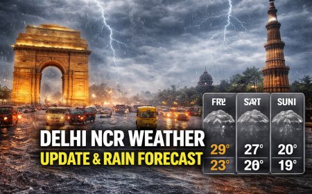 Delhi-NCR Weather Update: Rain Alert in Delhi, Noida & Gurugram – When Will It Stop?