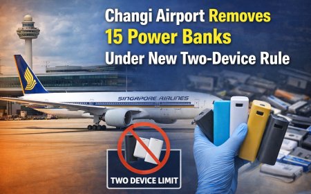 Changi Airport Removes 15 Power Banks Under New Two-Device Rule