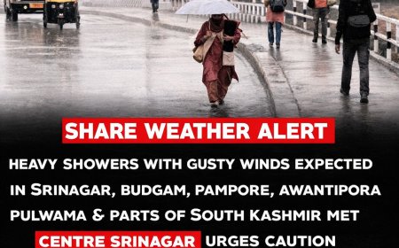 Kashmir Weather Update: Strong Winds & Dust Storm in Srinagar