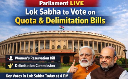 Parliament LIVE: Lok Sabha to Vote on Quota & Delimitation Bills