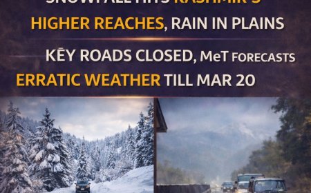 J&K Weather Update: Snowfall, Rain in Kashmir Till Sunday