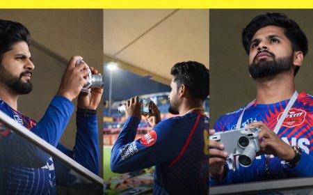 Shreyas Iyer Spotted With Vivo X300 Ultra During IPL, DSLR Lens