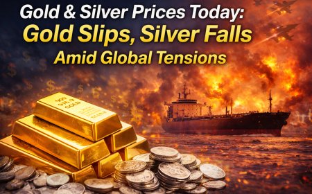 Gold & Silver Prices Today: Gold Slips, Silver Falls Amid Global Tensions