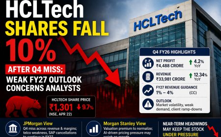 HCLTech Shares Fall 10% After Q4 Miss; Weak FY27 Outlook Concerns Analysts