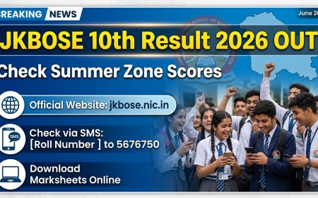 JKBOSE 10th Result 2026 Out: Check Summer Zone Scores