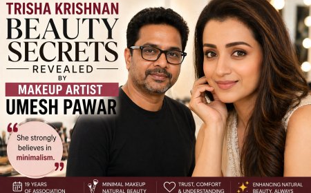 Trisha Krishnan Beauty Secrets Revealed by Makeup Artist Umesh Pawar