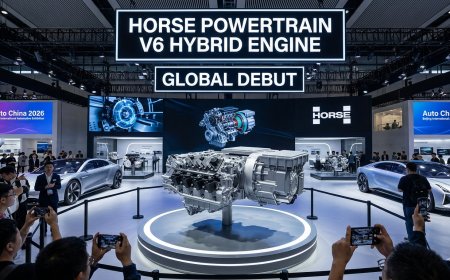 Horse Powertrain V6 Hybrid Engine Debuts at Beijing 2026
