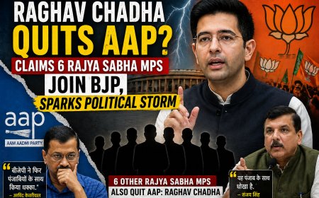 Raghav Chadha Quits AAP? Claims 6 Rajya Sabha MPs Join BJP, Sparks Political Storm