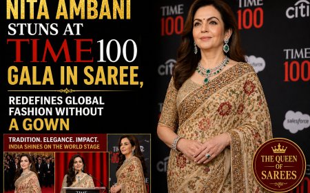 Nita Ambani Stuns at TIME100 Gala in Saree, Redefines Global Fashion Without a Gown