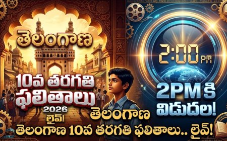 TS SSC Result 2026 LIVE: 10వ తరగతి ఫలితాలు 2PM రిలీజ్