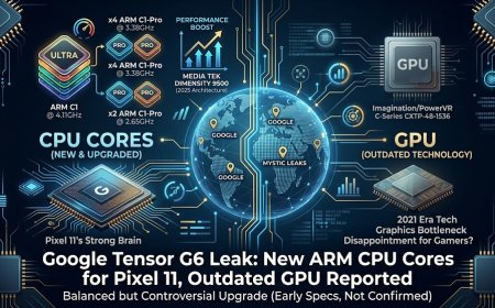 Google Tensor G6 Leak: New ARM CPU Cores for Pixel 11, Outdated GPU Reported