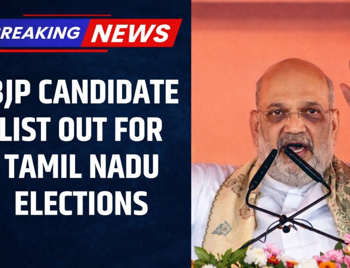 TN Assembly Elections 2026: BJP Releases 27 Candidates List