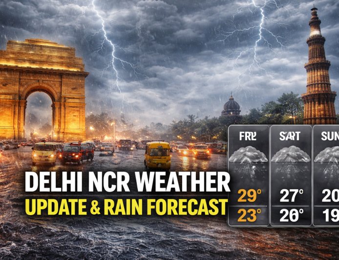 Delhi-NCR Weather Update: Rain Alert in Delhi, Noida & Gurugram – When Will It Stop?
