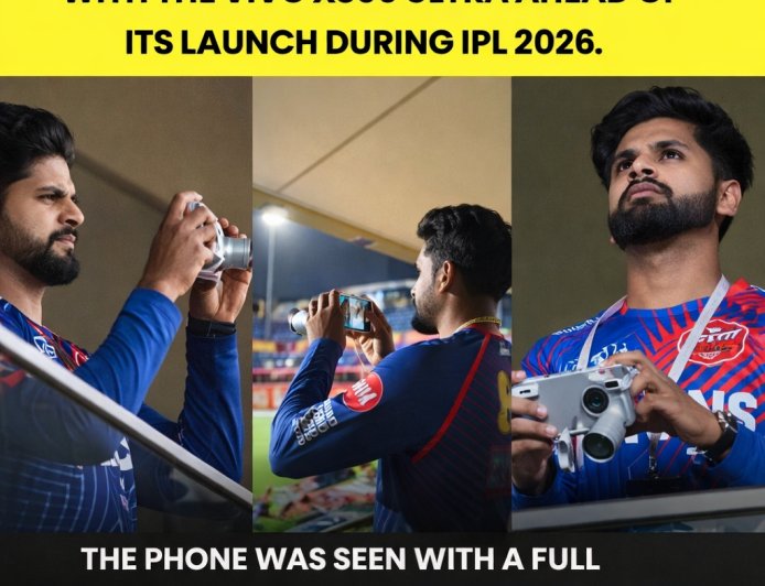 Shreyas Iyer Spotted With Vivo X300 Ultra During IPL, DSLR Lens