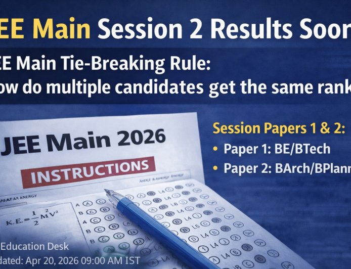 JEE Main 2026 Result: Tie-Breaking Rule Explained for Session 2