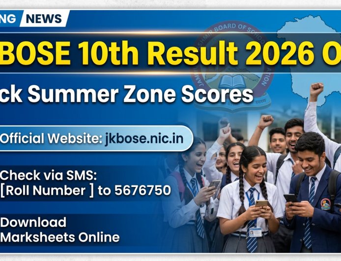 JKBOSE 10th Result 2026 Out: Check Summer Zone Scores