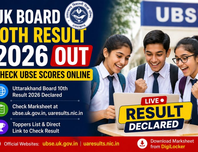 UK Board 10th Result 2026 Out: Check UBSE Scores Online