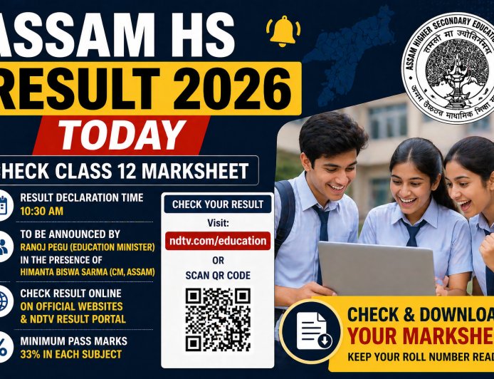 Assam HS Result 2026 Today: Check Class 12 Marksheet