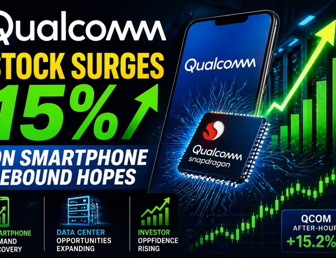 Qualcomm Stock Surges 15% on Smartphone Rebound Hopes