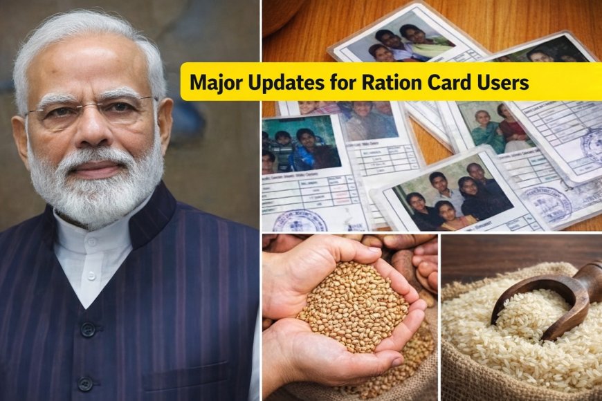 రేషన్ కార్డు ఉన్న వారికి మోదీ ప్రభుత్వం భారీ ఊరట: ఆహార భద్రతపై కీలక ప్రకటన