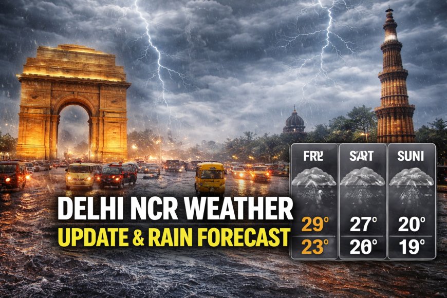 Delhi-NCR Weather Update: Rain Alert in Delhi, Noida & Gurugram – When Will It Stop?