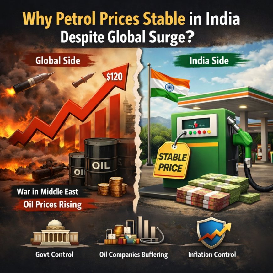Petrol & Diesel Prices Stable in India Despite Global Surge After Iran Tensions