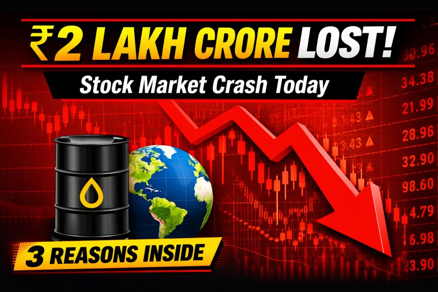 Stock Market Crash Today: ₹2 Lakh Crore Investor Loss
