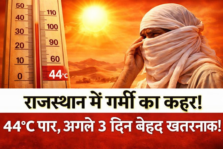 UP-Bihar Heatwave Alert: राजस्थान 44°C, IMD लू अलर्ट जारी