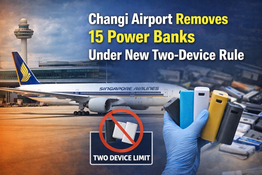 Changi Airport Removes 15 Power Banks Under New Two-Device Rule