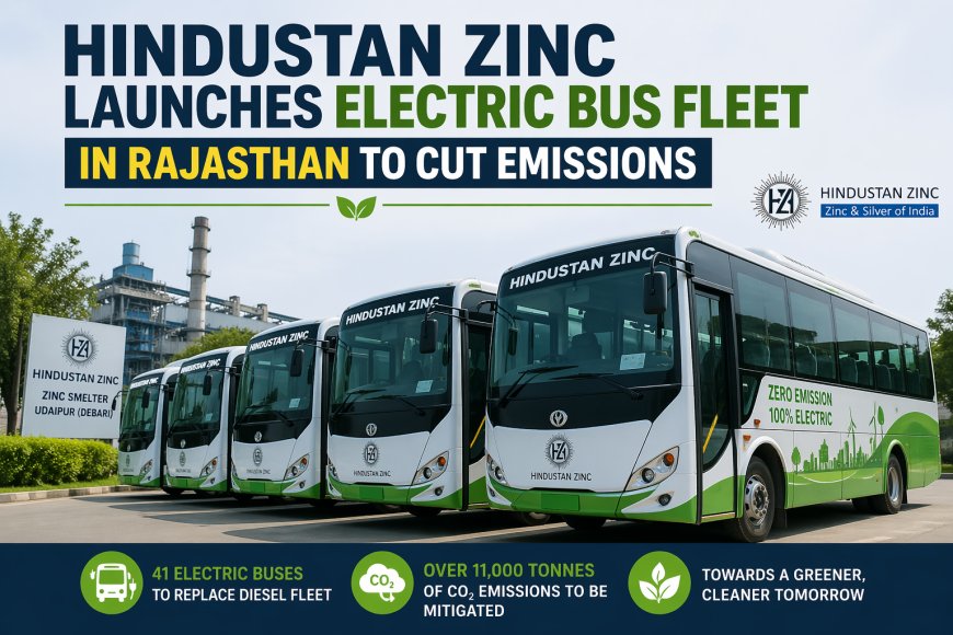 Hindustan Zinc Launches Electric Bus Fleet in Rajasthan to Cut Emissions
